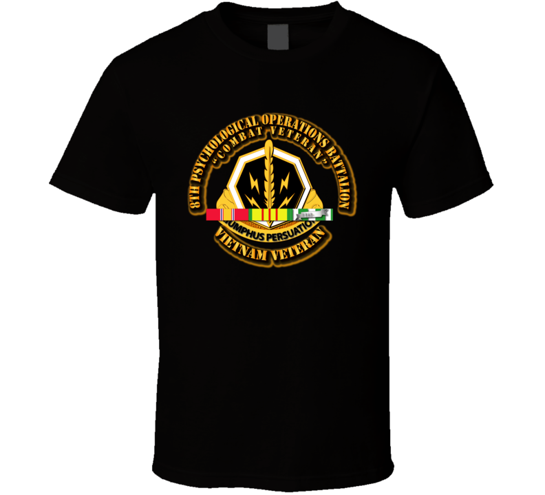 8th Psychological Operations Battalion w SVC  Ribbon T Shirt