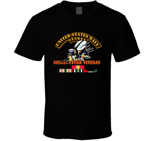 Navy - Seabee - Desert Storm Veteran T Shirt