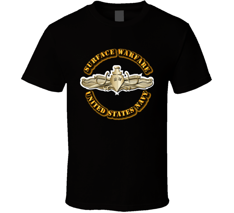 Navy - Surface Warfare Badge - V1 - Gold T Shirt